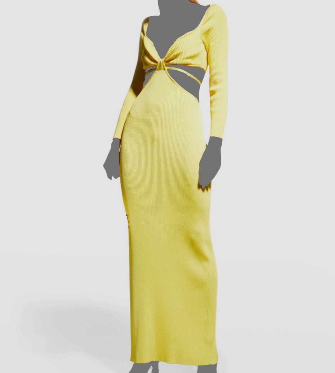 cult gaia enzo knit dress Cult Gaia Enzo Knit Dress In Yellow In Tahdig - 40% Off