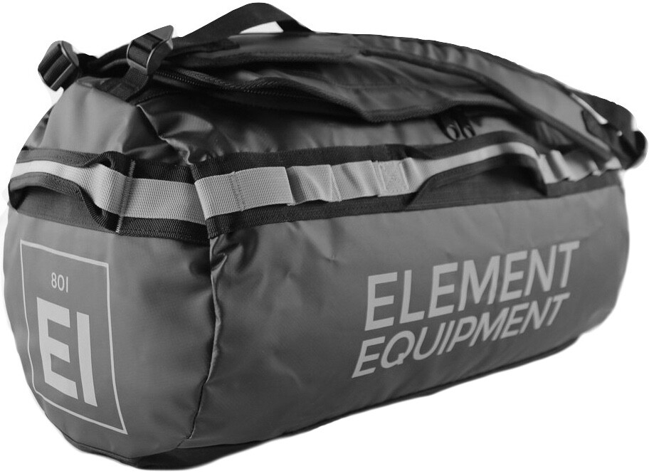 Element Equipment Trailhead Duffel Bag Shoulder Straps Black Grey Large