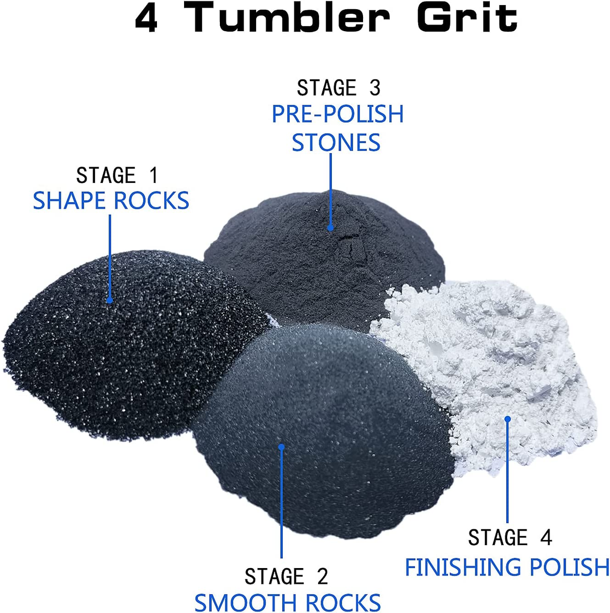 Média Céramique Triangulaire 500g Pour Rock Tumbler - Granulés Polissage Pierres Et Bijoux
