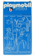 PLAYMOBIL 3333 V1 Chrom Ritter mit Pferd in OVP 1975 Lineart Box für Ritterburg