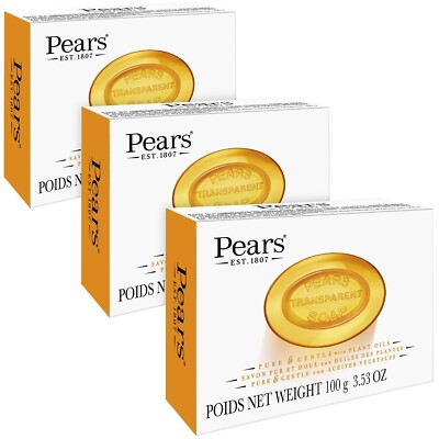 Pears Soap Glycerin Moisturizer Soap With Natural Oils For Soft, Glowing Skin