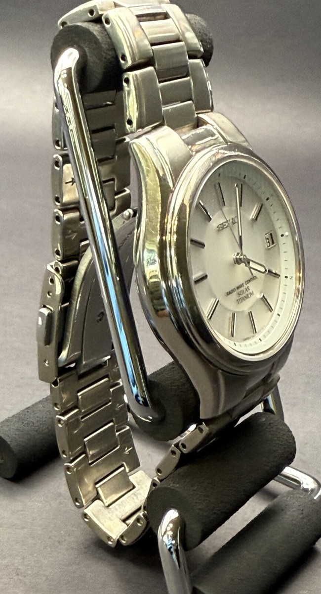 SEIKO セイコー 7B22-0AD0 ソーラー電波 チタニウム ソーラー、電波】SEIKO セイコー チタニウム 7B22-0AD0