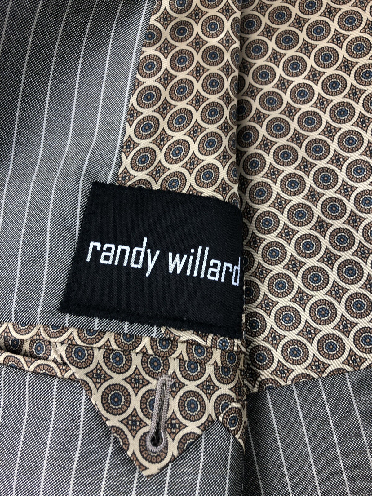 Randy Willard Gray Stripe Elbow Patch Functional … - image 7