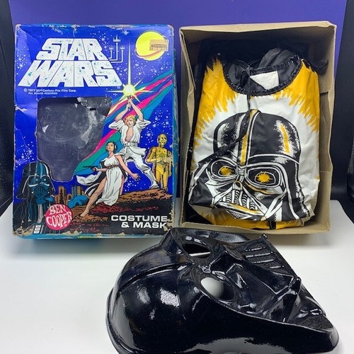 Ben Cooper mask costume Darth Vader 1977 star wars original box vtg Anakin BMC4 - Picture 1 of 8