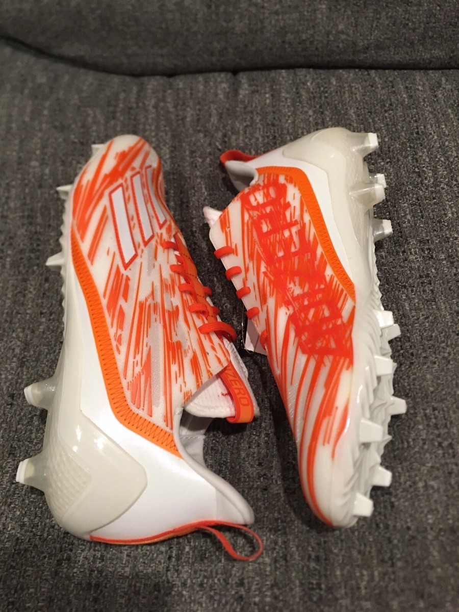 Adidas Adizero Football Cleats Orange White Creamsicle Mens 
