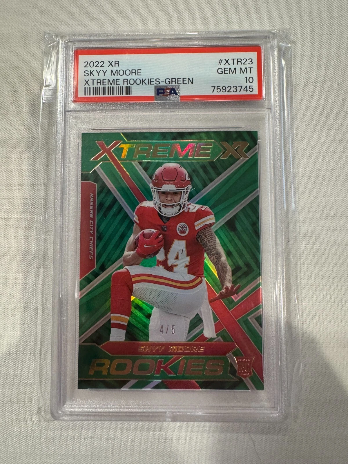 Skyy Moore Panini XR Xtreme Rookies #XTR23 Green