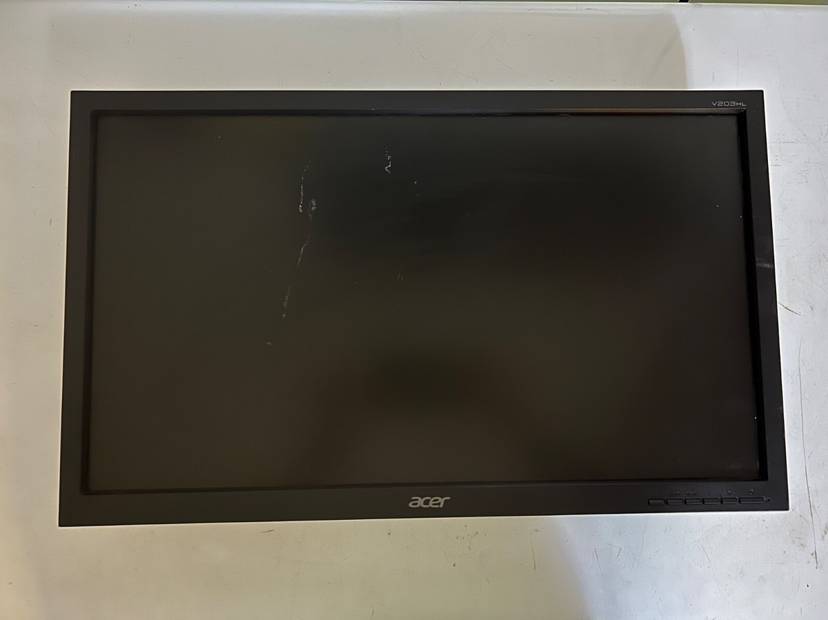 Acer V203HL LED LCD Monitor 20” Nice Tested & Working Monitor Only