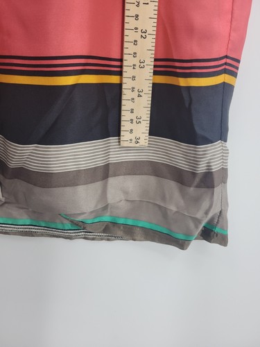 Banana Republic Dress Womens 2 Gray Stripe Silk Sleeveless Casual Nautical - Picture 7 of 8