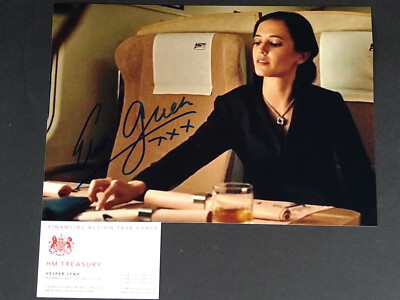 Eva Green signiertes Foto ''Vesper Lynd'' + Visitenkarte Autogramm COA Casino Royale