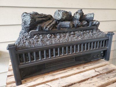 Pleasant Hearth LH-24 Fireplace Log Insert Electric Flame Heater Plugin  w/Remote | eBay