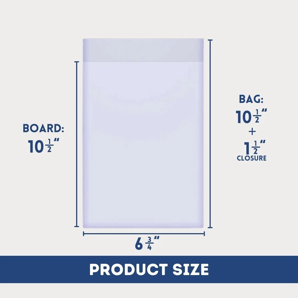 BOLSAS Y TABLEROS DE CÓMICS (tamaño actual) - Paquete de 100 500 o 1000 Foto 3 de 4