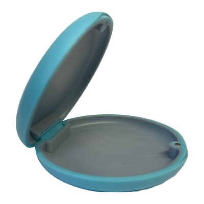 Orthodontic Retainer Case with Liner, Aligner Case, Blue - F2 Medical ...