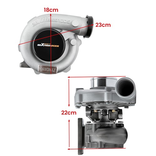 Uni. billet T3 T4 T04E Turbo .57 AR for 1.5 to 2.5 L 4/6 cyl Oil Cooled - Picture 6 of 12
