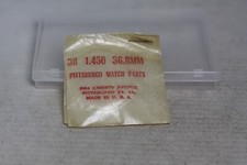 NEW OLD STOCK POCKET WATCH PLASTIC CRYSTAL 36.8MM 4L