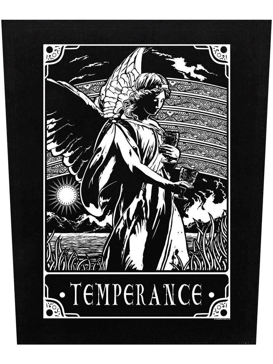 Deadly Tarot Back Patch - Temperance Black 29.5 x 36cm