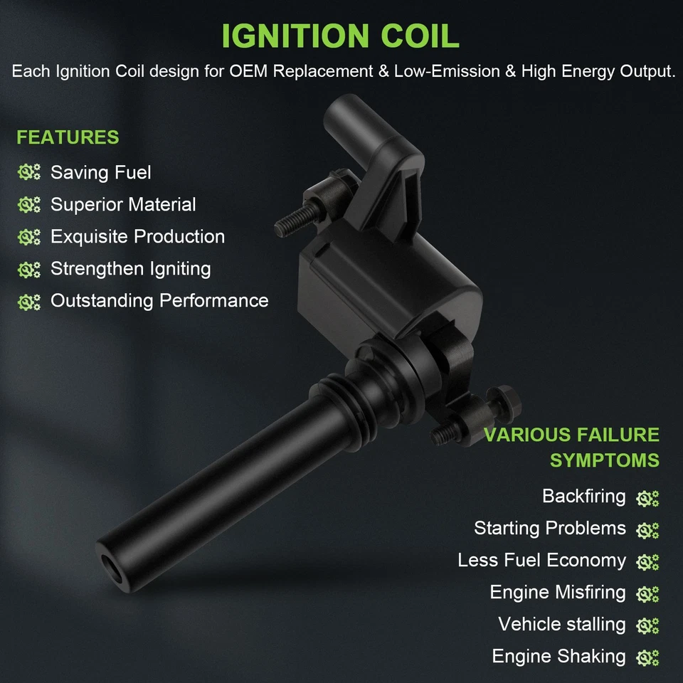 Bobina de encendido 8 para Dodge Magnum V8 2005 5,7 L UF378 Foto 3 de 4