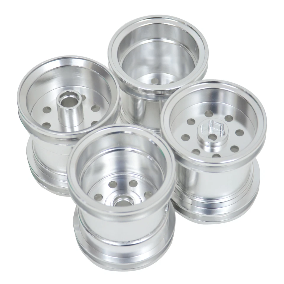 Juego de llantas de aluminio para Tamiya WR-02 G6-01 2x2 RC todoterreno coche 1/10 piezas Foto 3 de 4