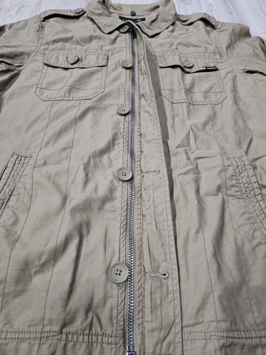Quicksilver Men's Beige light weight Jacket, Size L View 5
