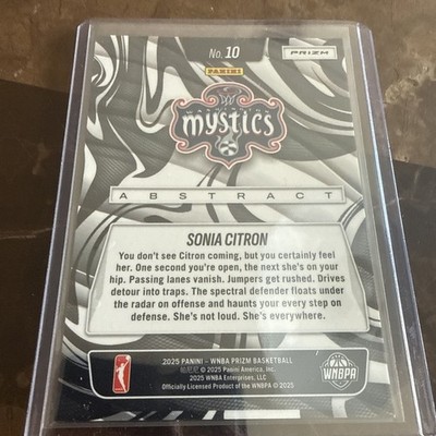 2025 WNBA Panini Prizm Sonia Citron ULTRA RARE Abstract CASE HIT