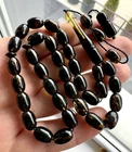 Natural Baltic Amber 19g. Islamic Prayer Rosary 33 Barrel Beads Tasbih Pressed