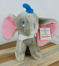 Vintage Dumbo Movie Plush Toy 8" Walt Disney Productions Elephant Stuffed Animal