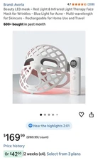 Avorla Beauty LED Light Mask for Infrared Light Therapy and Red Light Therapy 