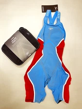 CLEARANCE! NEW Speedo Pure Intent 2.0 | Size 23 Open Back Race Suit PICTON BLUE