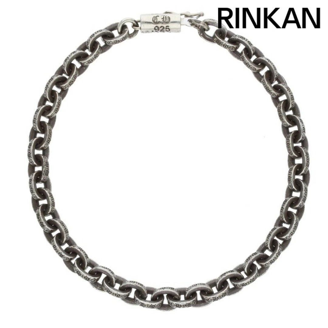 CHROME HEARTS Bracciale uomo argento catena carta cuori cromati 7 pollici usato8d32efc6a366fb3d