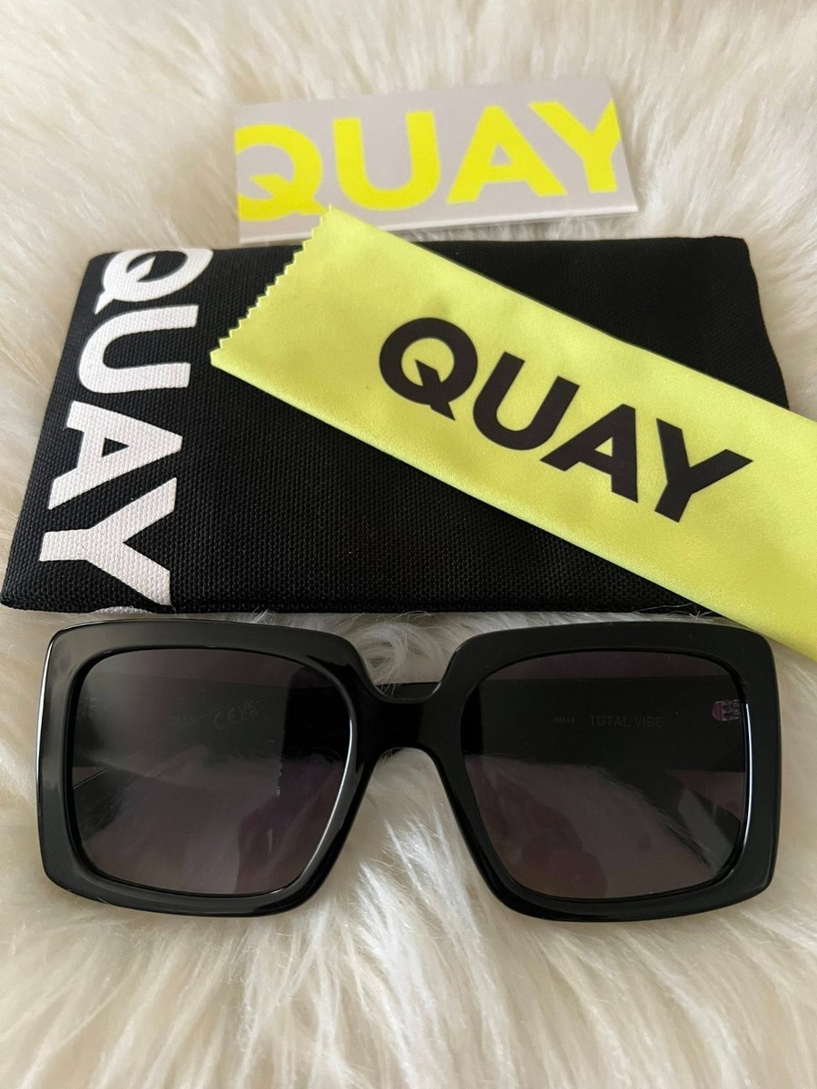 Quay Total Vibe Womens 80648 Black Sunglasses Square  display picture 2