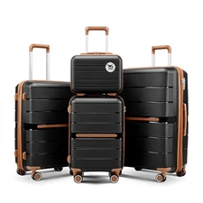Luggage Sets 4 Piece(14/20/24/28) PP Lightweight & Durable Expandable Suitcase