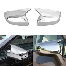 OX Horn Side Mirror Cover Caps Fits For TOYOTA RAV4 2026-2027 Chrome ABS