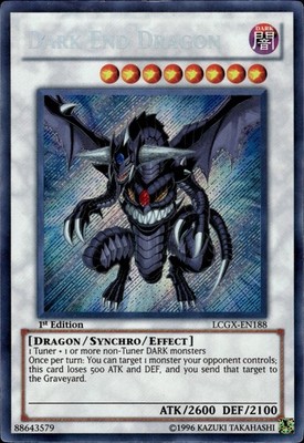 Dark End Dragon - Secret Rare 1st Edition LCGX-EN188 - LP - YuGiOh
