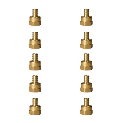 10 Pack XFITTING 1/2'' PEX-B Barb x 1/2'' Female NPT Threaded Adapter, Lead Free