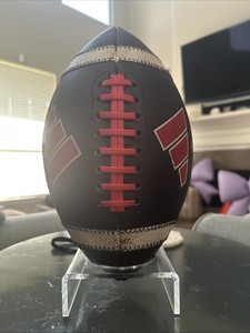 Adidas Dime Football RED from Big Game USA NFHS/NCAA Leather Ball Prepped Slim