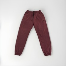 Adidas Sweatpants Womens Size M Maroon Drawstring Tapered Lounge Casual Joggers
