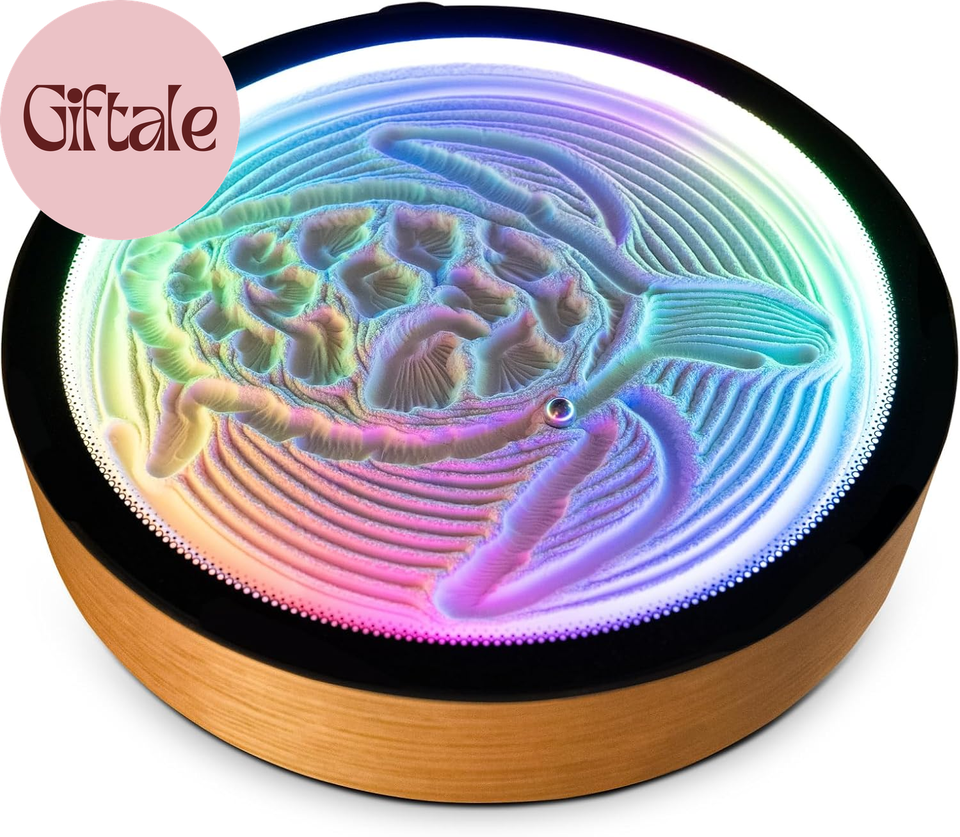 Sand Collecting Machine Oasis Mini Sand Art Table, Kinetic Motion Machine, 9 Inch (Mini ...
