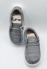 Hey Dude Wally Youth Linen Stone US Youth 2 Women's 3 EU 34