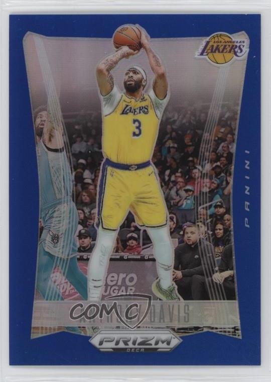 2023-24 Panini Prizm Deca Blue Prizm /149 Anthony Davis #52