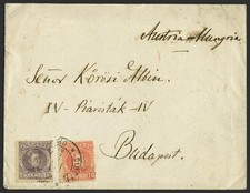 Madrid. Postal History. Envelope 243, 245. 1902. 10 Cts. E 15 Cts. MADRID A BUDA