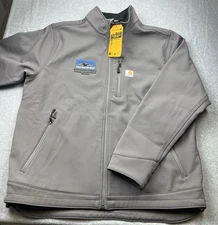 Carhartt Men’s Rain Defender Heavyweight Softshell Jacket Relaxed Fit LOGO Sz XL