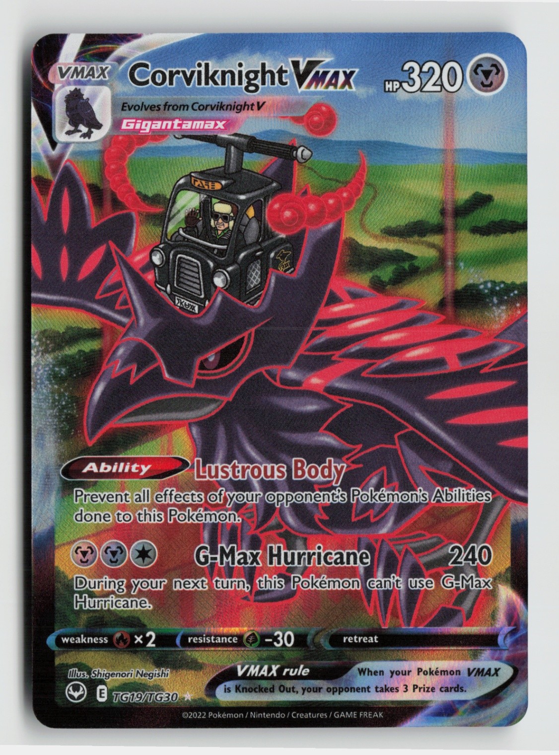 Pokemon - Corviknight VMAX - TG19/TG30 Silver Tempest Trainer Gallery - NM