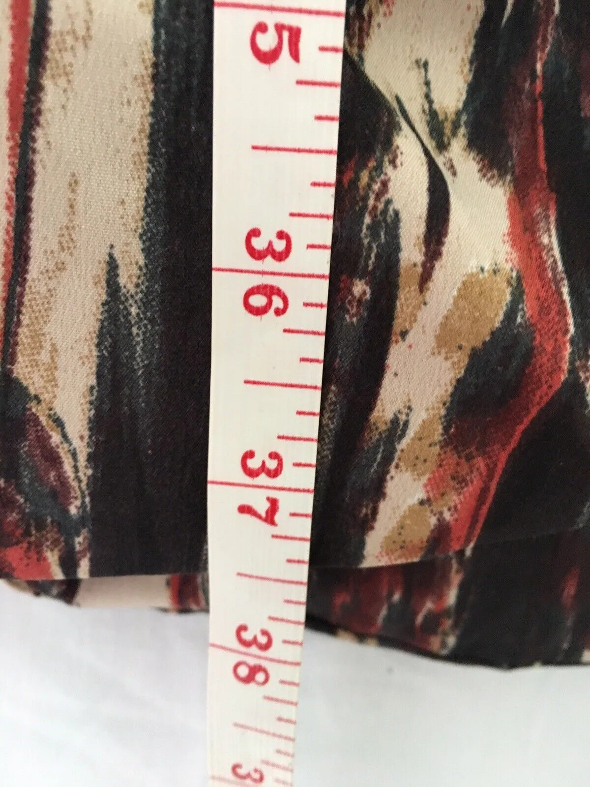 H&M Dress 8-10 38 Multicolour Black Red Ruffle Volume Skirt Date Work Career thumbnail 11