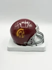 Packers CLAY MATTHEWS Signed Riddell USC TROJANS Speed Mini Helmet AUTO - JSA