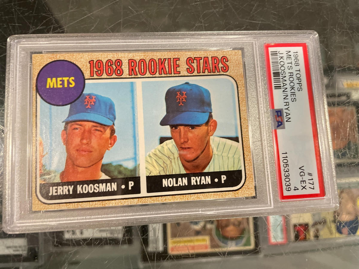 シングルカード PSA 8 1968 Topps #177 Nolan Ryan 1968 TOPPS #177 NOLAN RYAN NEW YORK METS ROOKIE BASEBALL