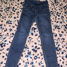 Rock & Republic Pull On Women's Jeans Medium Wash Blue Denim Solid
