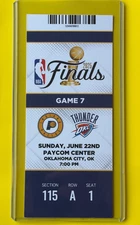2025 NBA FINALS Replica Ticket INDIANA PACERS vs OKLAHOMA CITY THUNDER Game 7