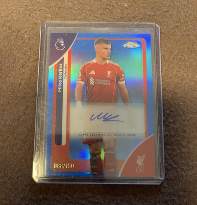 Topps Chrome Premier League 2026 Milos Kerkez Liverpool FC Auto /150
