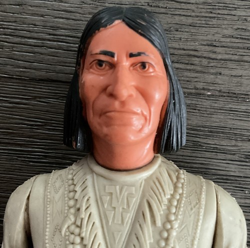 Vintage 1960s Marx & Co. Johnny West Geronimo 12” Action Figure (missing r hand) - Picture 4 of 11