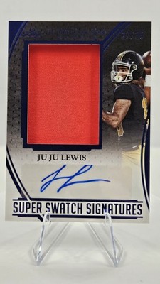 JuJu Lewis 2025 Leaf In The Game Used Super Swatch Signatures Patch Auto /35  