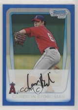 2011 Bowman Chrome Prospects Blue Refractor 3/150 Cam Bedrosian Cameron sh7